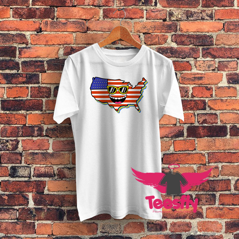 American Smile Graphic T Shirt