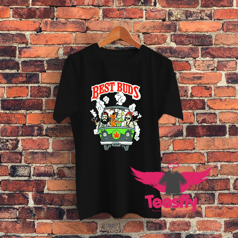 BEST BUDS Cheech And Chong Scooby Doo Graphic T Shirt