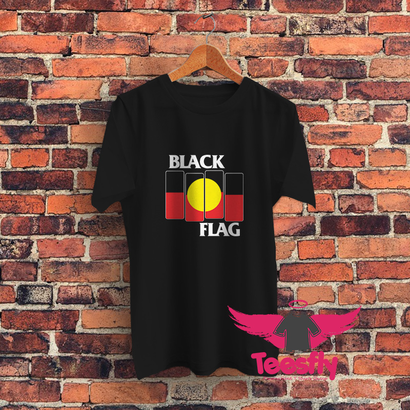 Black Flag Aboriginal Graphic T Shirt