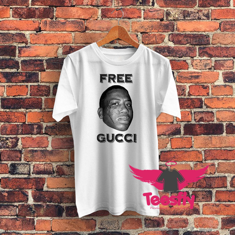 Freee Gucci Graphic T Shirt