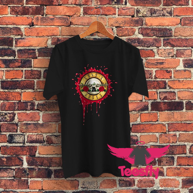 Guns N Roses Dripping Graphic T Shirt