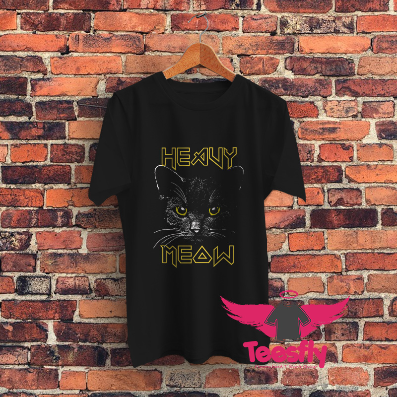 Heavy Meow Graphic T Shirt