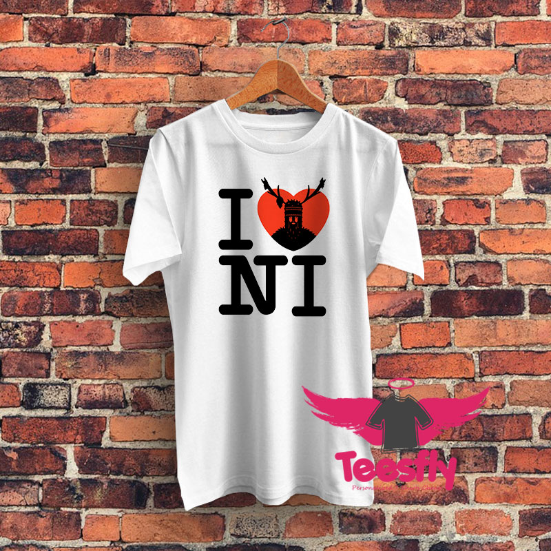 I Love NI Graphic T Shirt