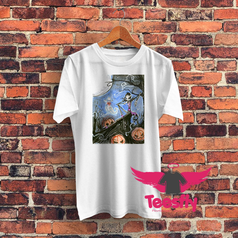 John Skellington landscape Graphic T Shirt