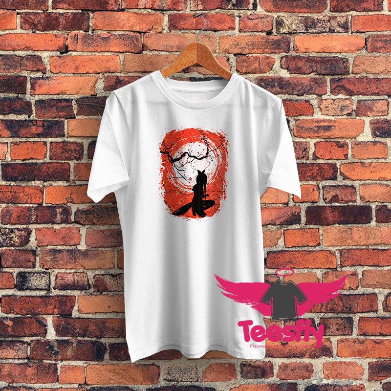 Lady Samurai Vintage Graphic T Shirt