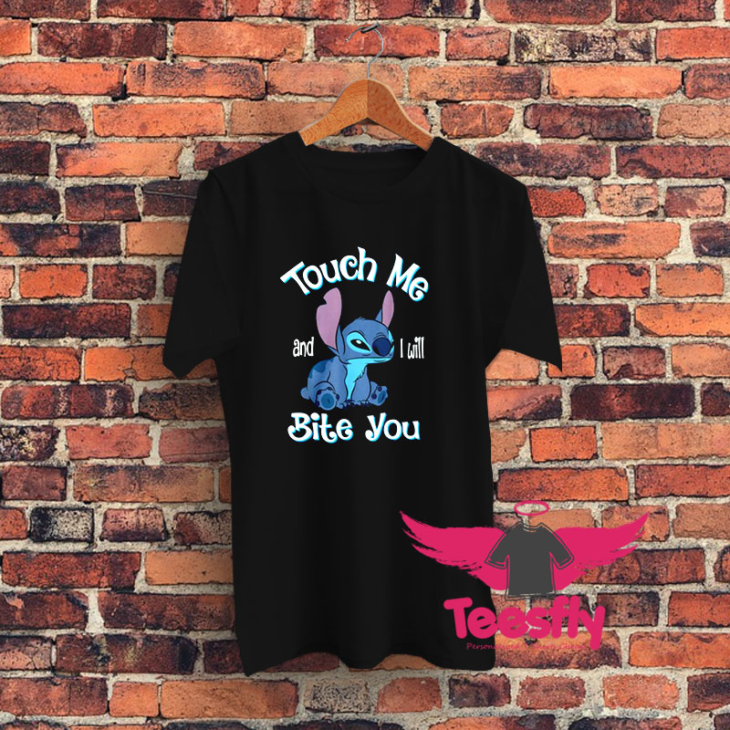 Lilo Stitch Touch Me And I Will Bite You Graphic T Shirt