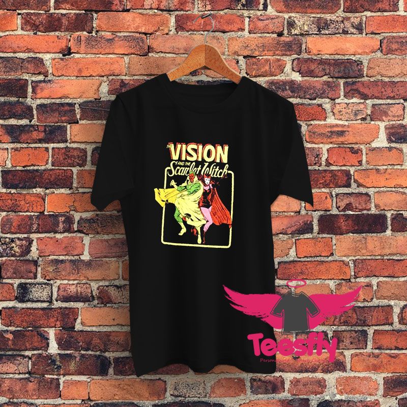 Marvel WandaVision The Vision And The Scarlet Witch Graphic T Shirt