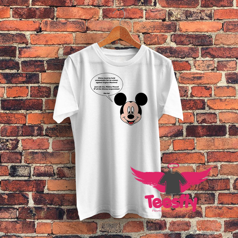 Mickey Mouse Just Ask Me Graphic T Shirt