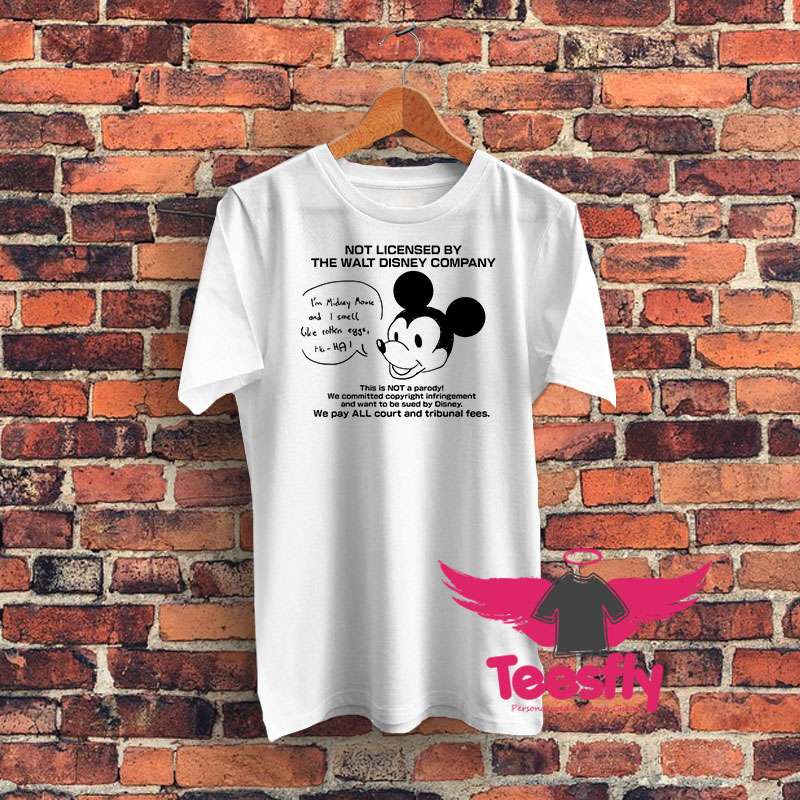 Not Licensed By The Walt Disney Company Graphic T Shirt