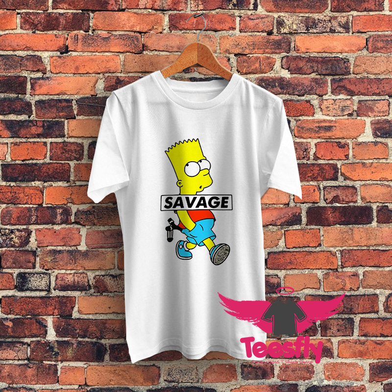 Savage Bart Graphic T Shirt