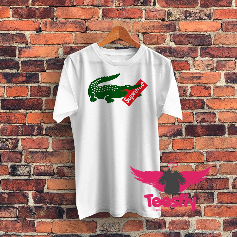 Supreme X Lacoste Collab Graphic T Shirt