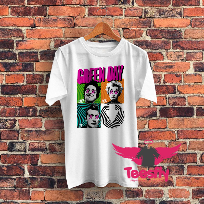 Uno Dos Tre Green Day Graphic T Shirt