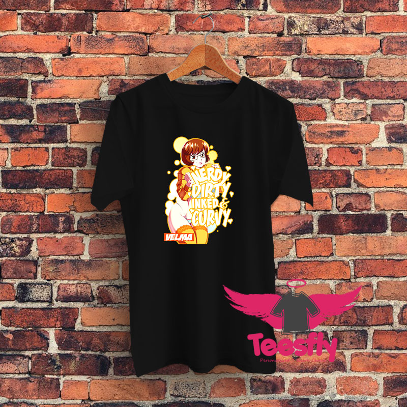 Velma Nerdy Dirty Inked And Curvy Scooby Doo Graphic T Shirt