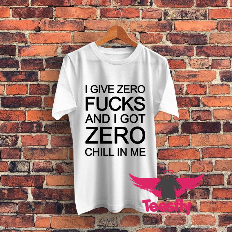 i give zero quote arial font Graphic T Shirt