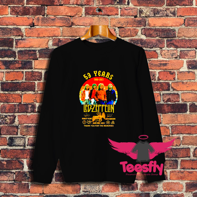 53 Years 1968 2021 Led Zeppelin Sweatshirt