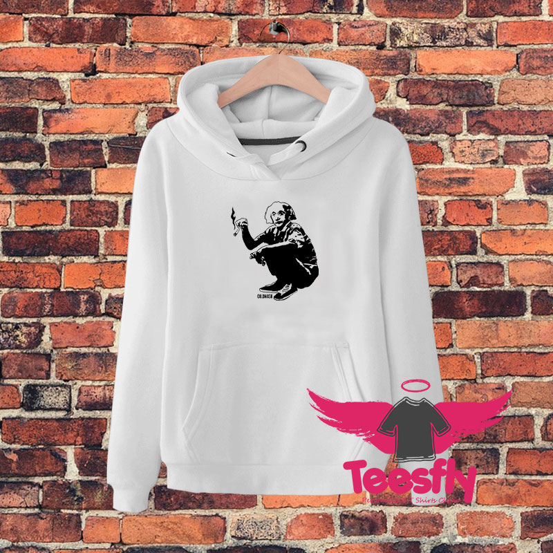 Albert Einstein Smoking Hoodie