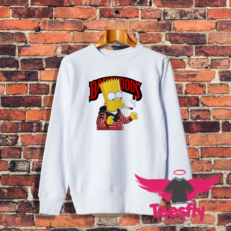 Backwoods Bart Simpson Smoking Sweatshirt