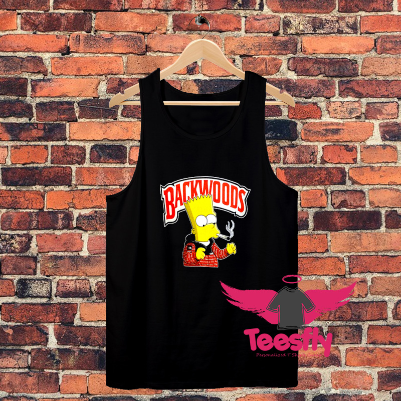 Backwoods Bart Simpson Smoking Unisex Tank Top