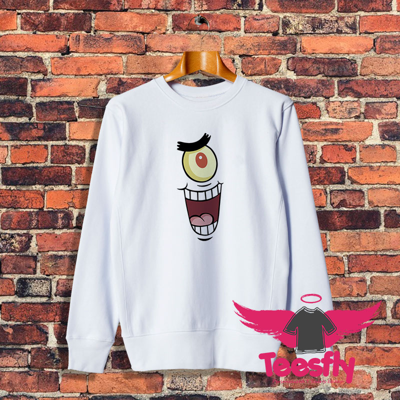 Bad Nickelodeon Plankton Face Sweatshirt