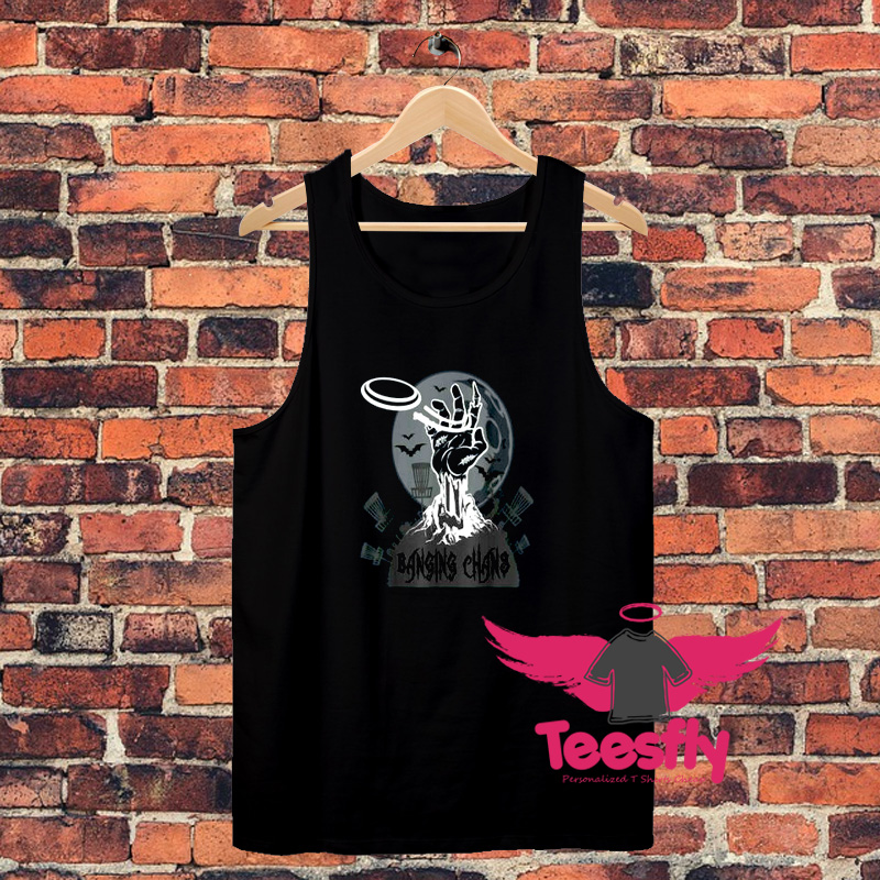 Banging Chains Spooky Haloween Hand Unisex Tank Top