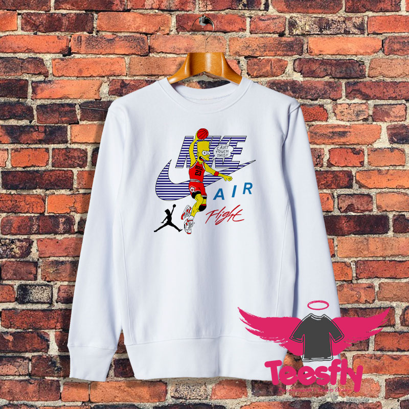 Bart Simpson Nike Air Flight Funny Sweatshirt