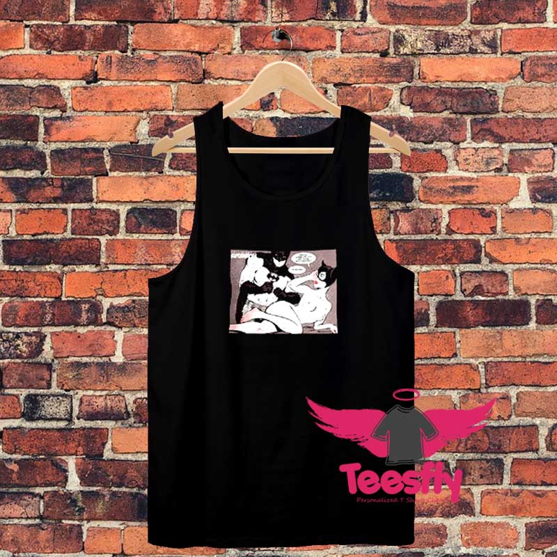 Batman and Catwoman Erotic Superheroes Unisex Tank Top