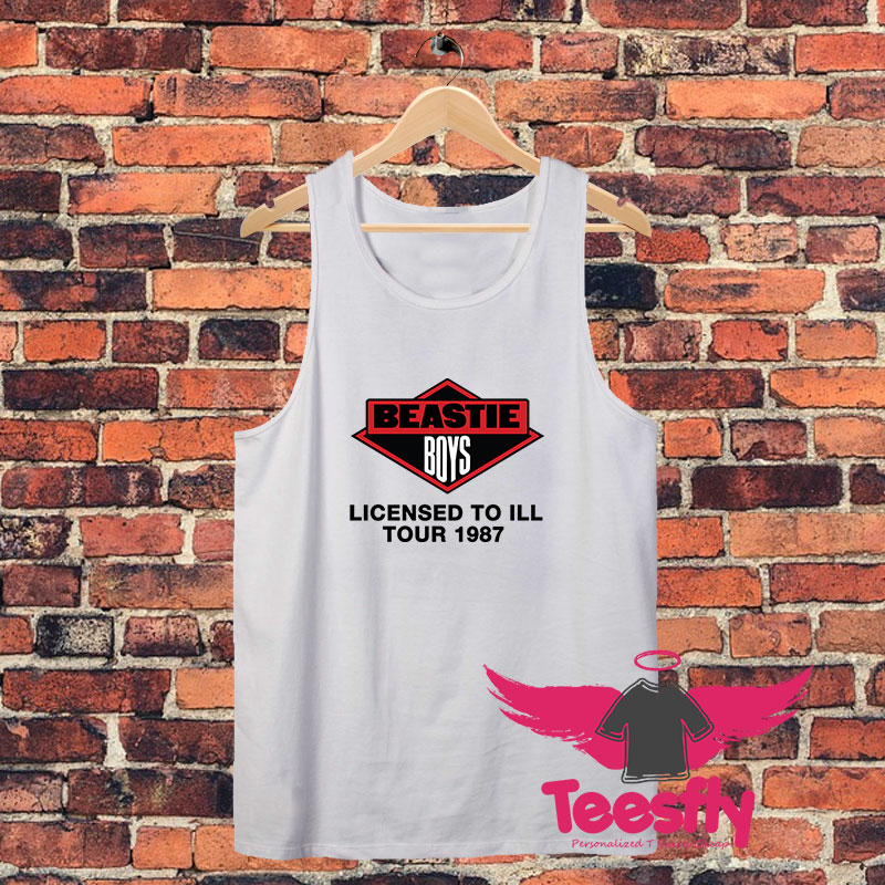 Beastie Boys Licensed to Ill Tour 1987 Unisex Tank Top