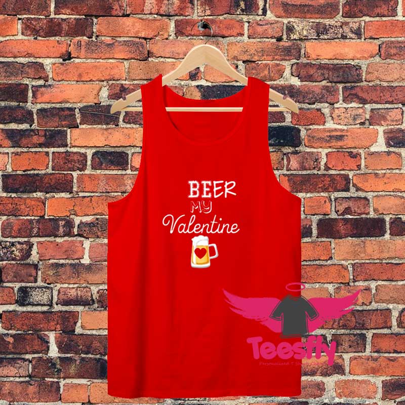 Beer Valentine Day Unisex Tank Top