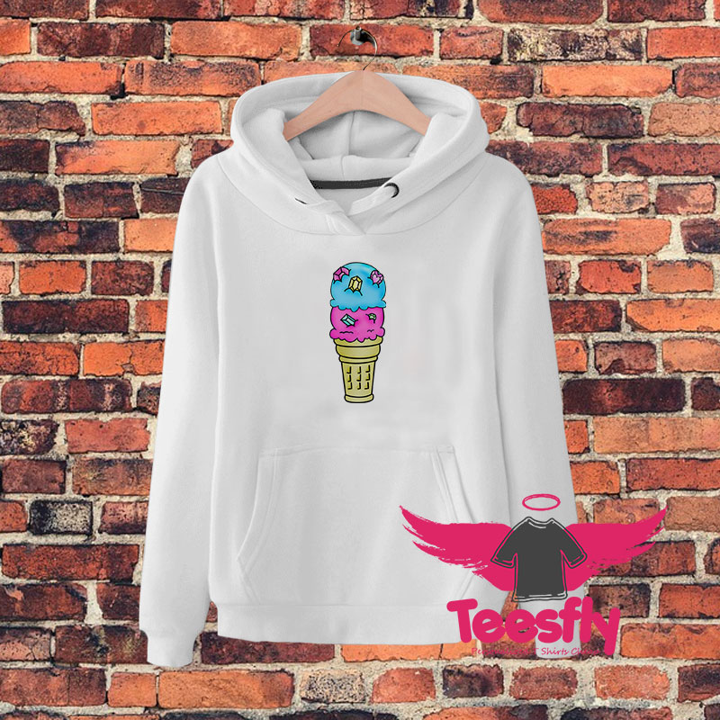 Bejeweled Ice Cream Cone Hoodie