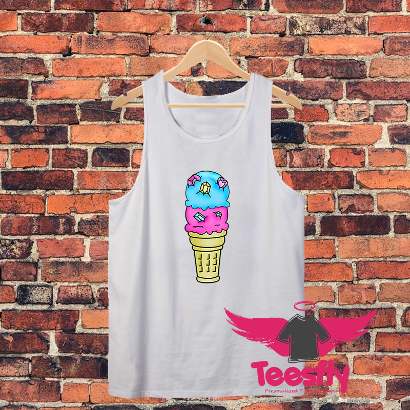 Bejeweled Ice Cream Cone Unisex Tank Top