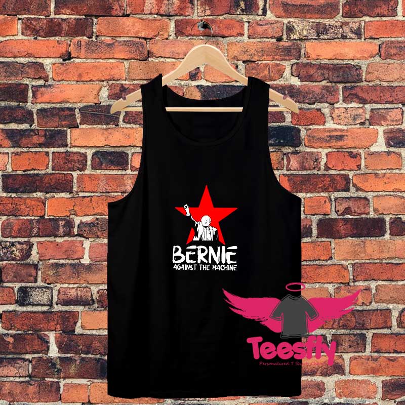 Bernie Sanders Against The Machine Red Star Unisex Tank Top