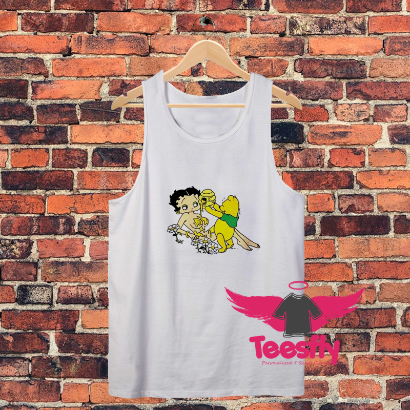 Betty Boop And The Pooh Unisex Tank Top