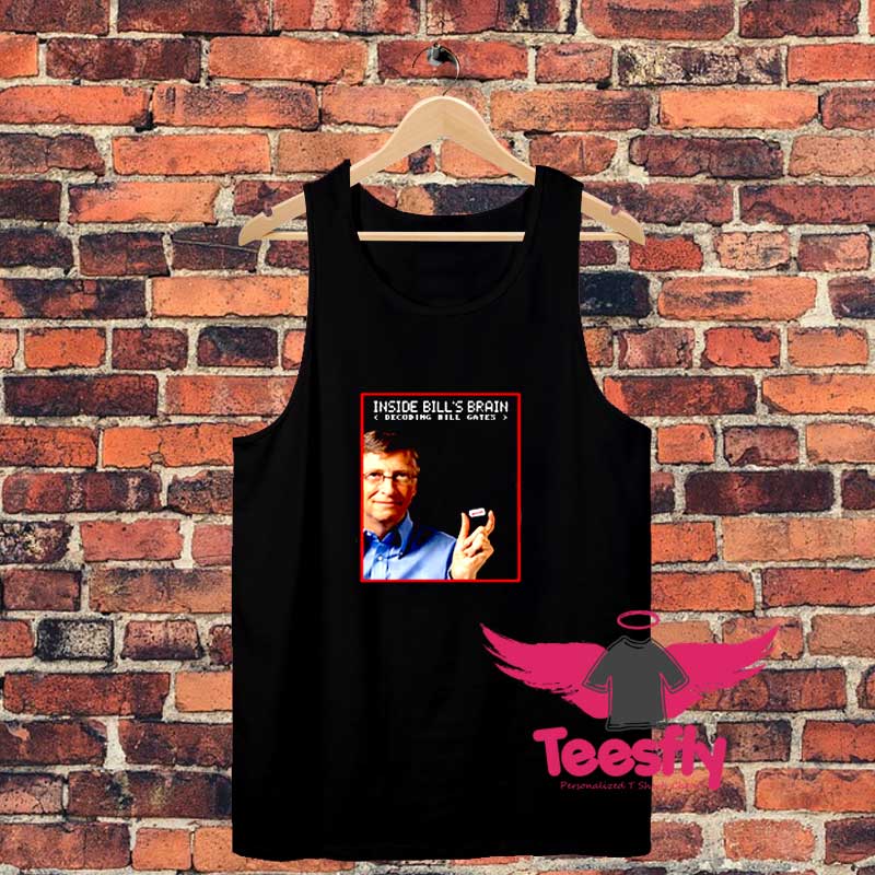 Bill Gates Brain Decoding Unisex Tank Top