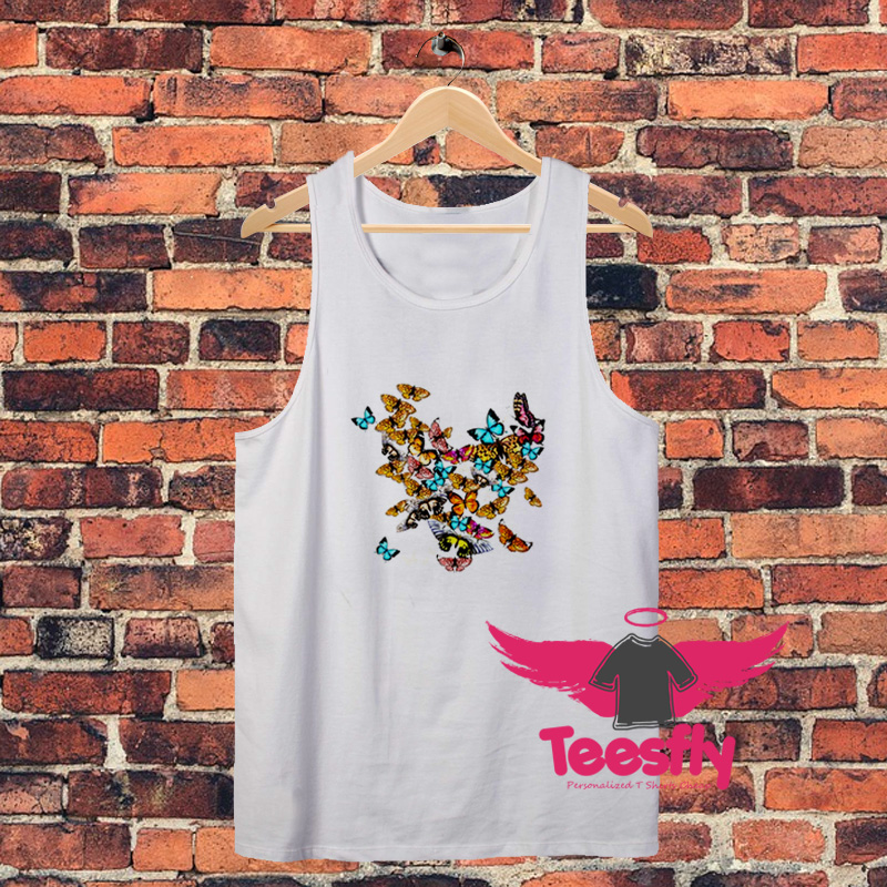 Butterfly Print So Beautifuls Unisex Tank Top