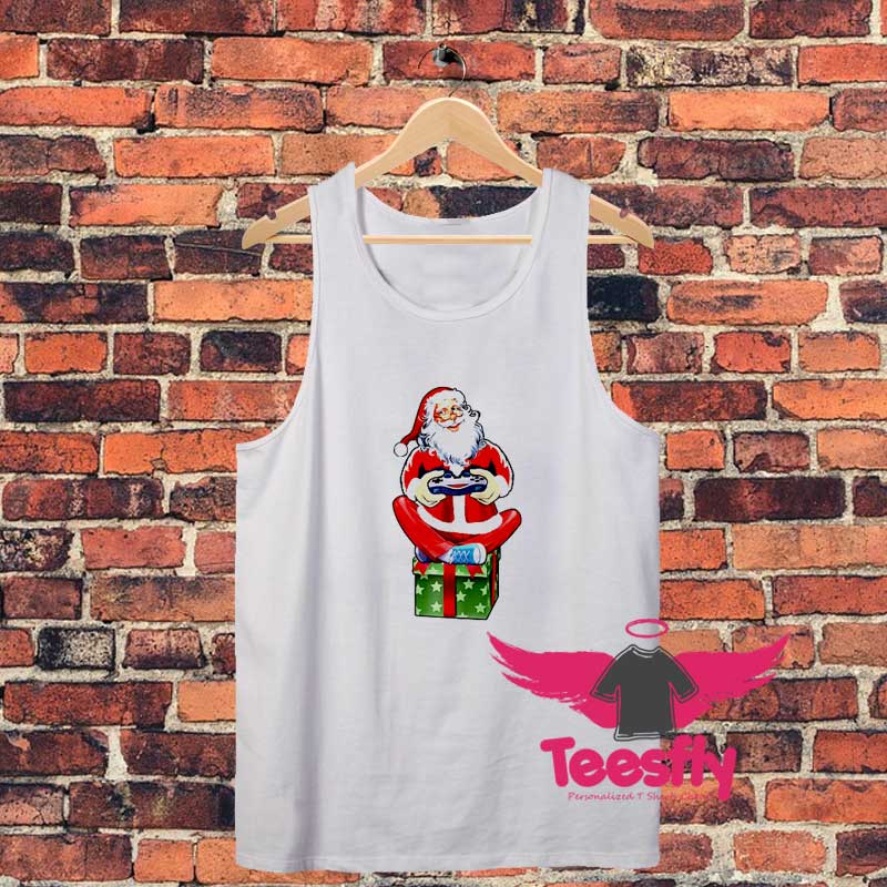 Christmas Santa Claus Video Gamer Unisex Tank Top