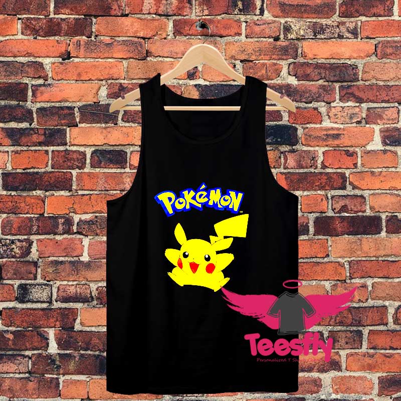 Claic Pokemon Pikachu Nintendo Charcoal Unisex Tank Top