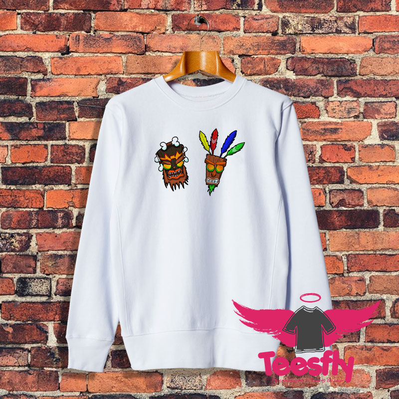 Crash Bandicoot Uka Uka et Aku Aku Sweatshirt