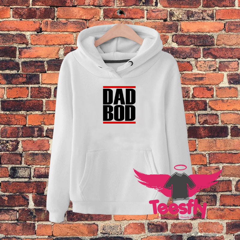 Dad Bod Run DMC Inspired White Hoodie