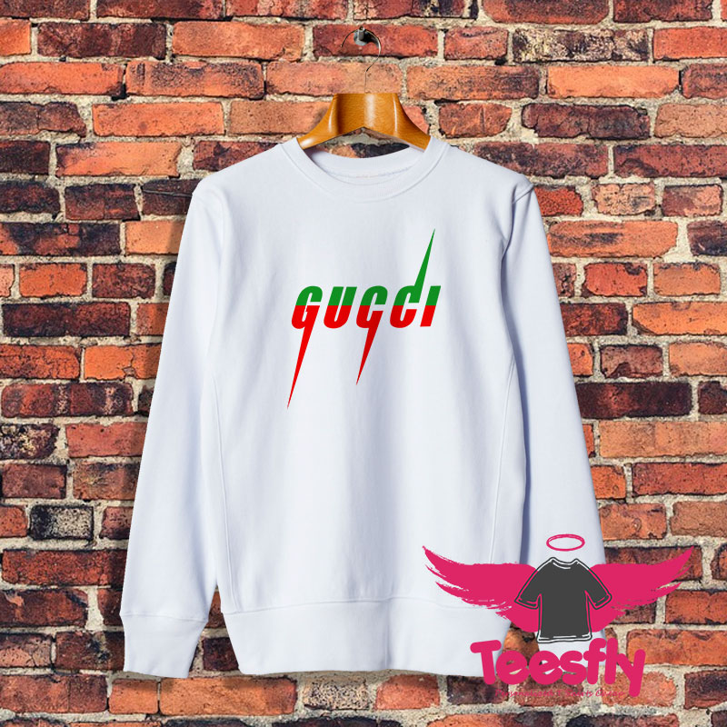 Gucci Blade Print White Sweatshirt