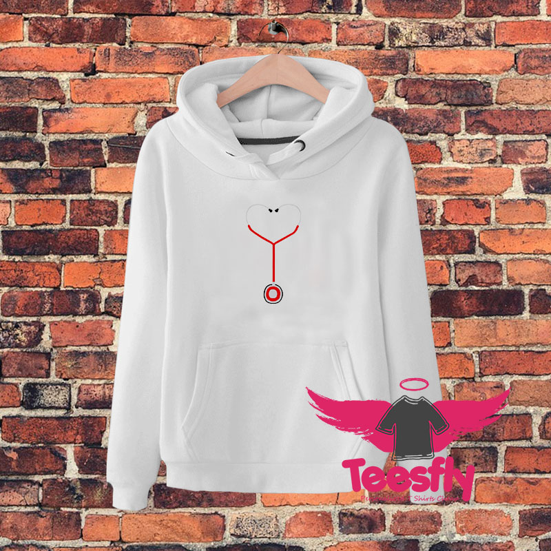 Heart Shaped Stethoscope Hoodie