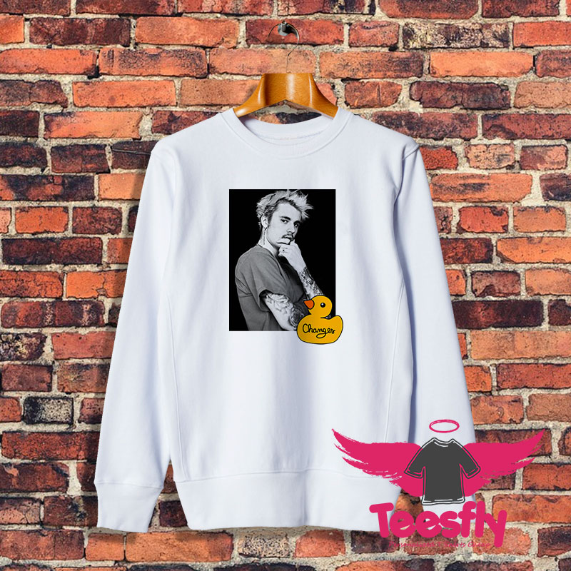 Justin Bieber Changes Duck Photo Album Sweatshirt