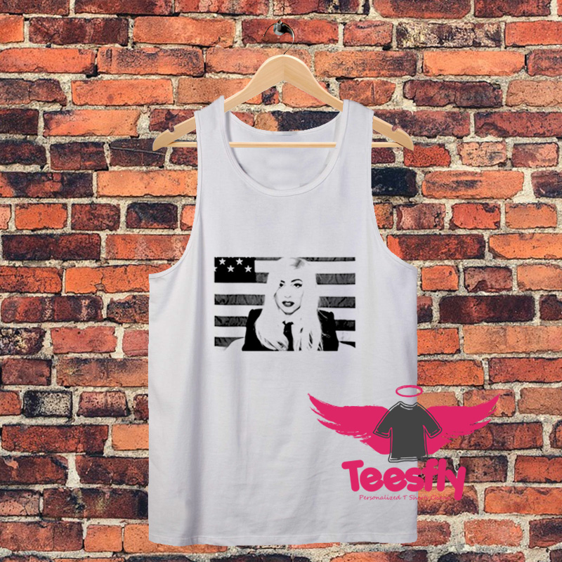 Lady Gaga American Flag Unisex Tank Top