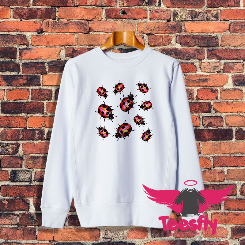 Ladybugs Pattern Sweatshirt