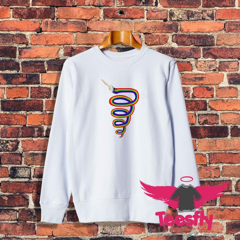 Lets Paint A Rainbow Tornado Sweatshirt