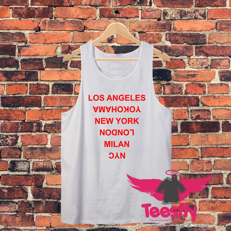 Los Angeles Yokohama New York London Unisex Tank Top