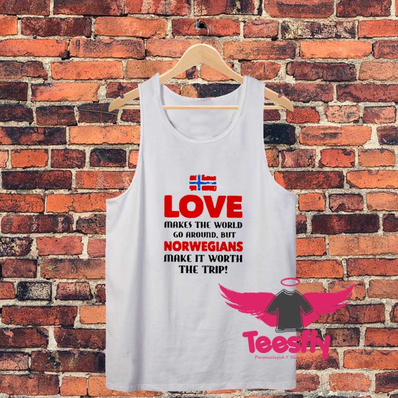 Love Makes The World Go Around Unisex Tank Top