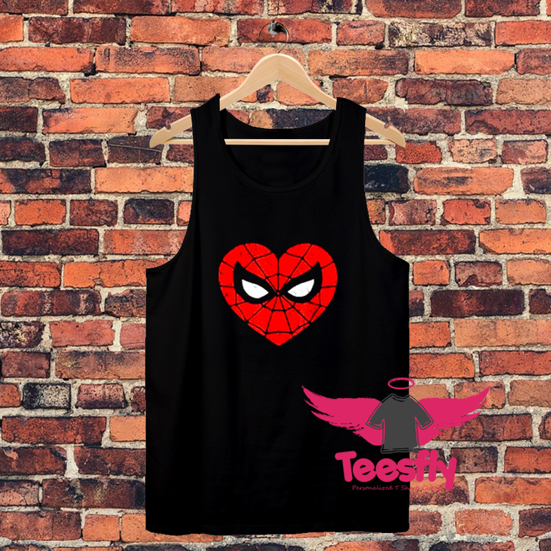 Marvel Spider Man Heart Unisex Tank Top