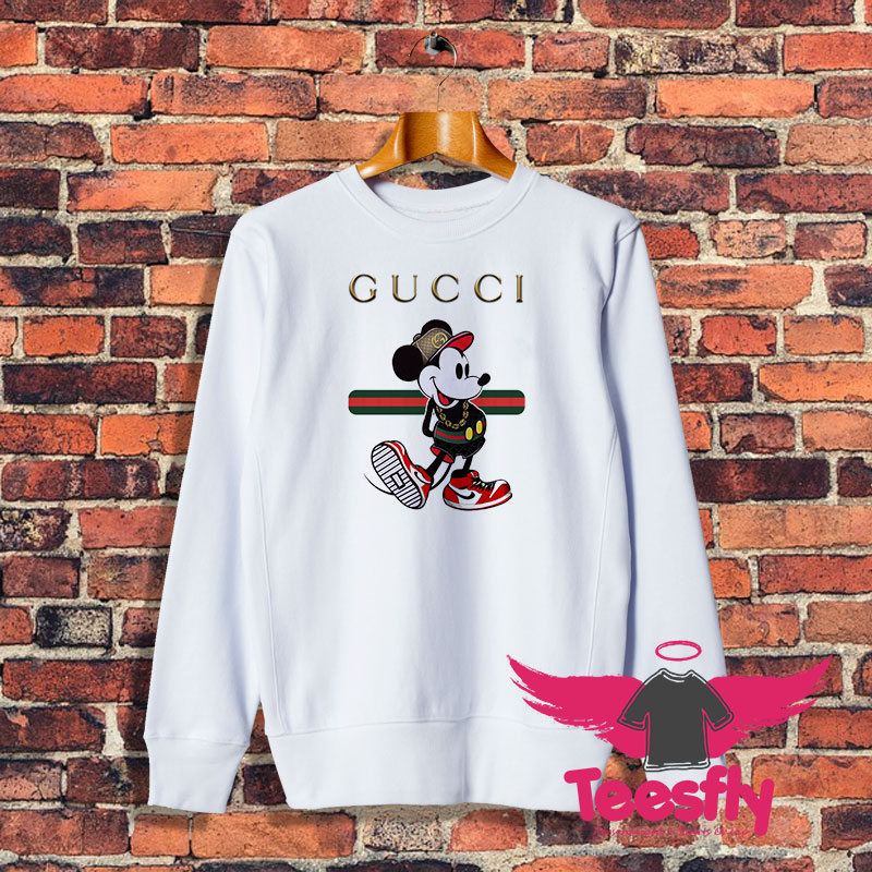 Mickey Mouse Gucci Stripe Sweatshirt