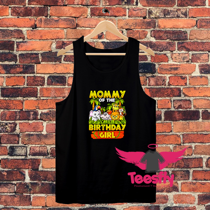 Mommy Of The Birthday Girl Safari Zoo Unisex Tank Top