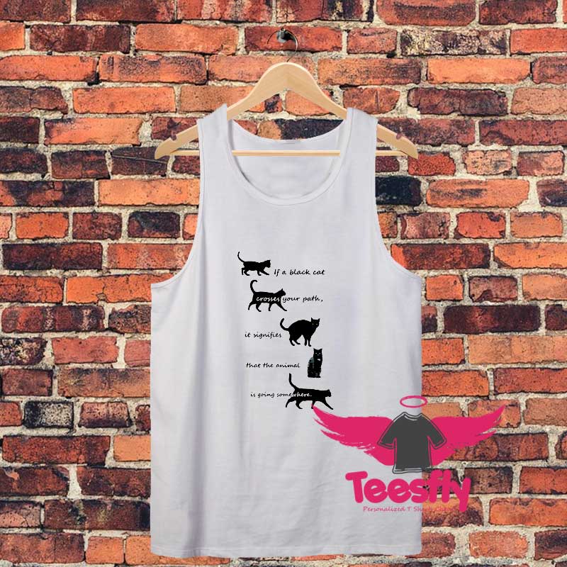 Novelty Black cat Unisex Tank Top